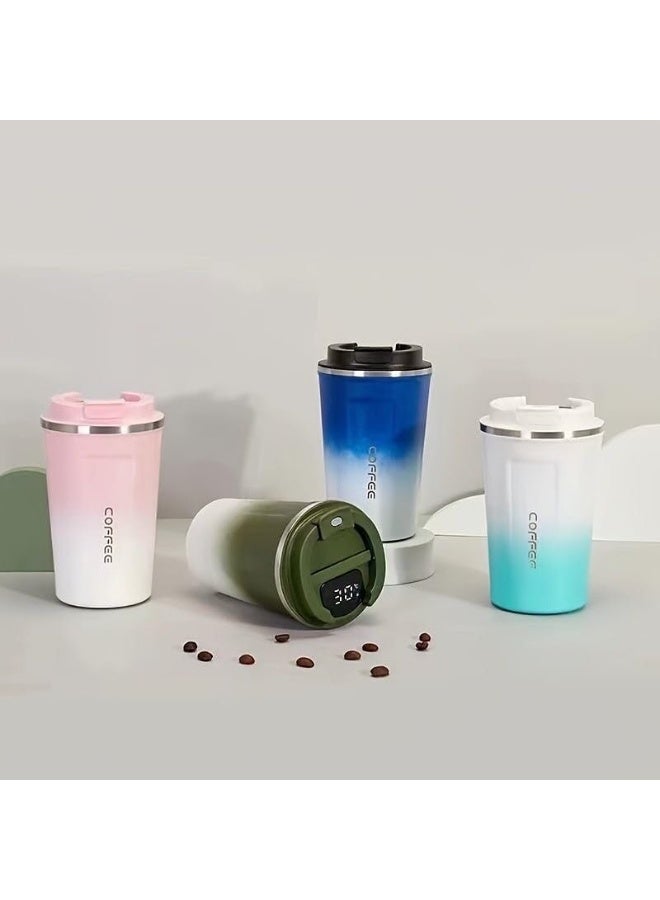 كوب حراري مزود بشاشة رقمية لعرض درجة الحرارة - ترمس حراري - كوب سفر قابل لإعادة الاستخدام - كوب قهوة للمشروبات الساخنة والباردة - Image 3